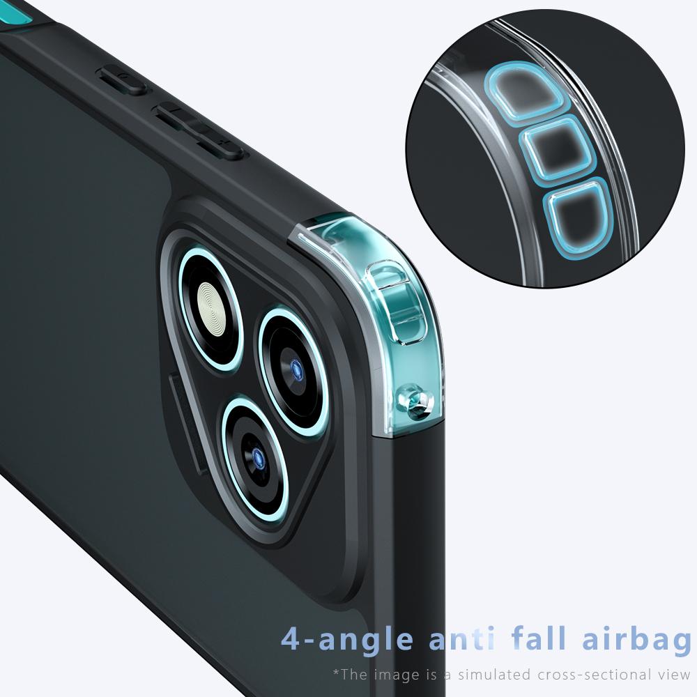 Honor 400 Lite Armor Precise Hole PC Hybrid TPU Phone Case with Full Protection Shockproof Cover