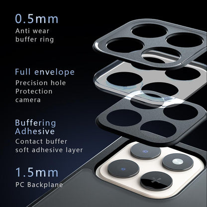 Honor X7d 5G Armor Precise Hole PC Hybrid TPU Phone Case with Full Protection Shockproof Cover