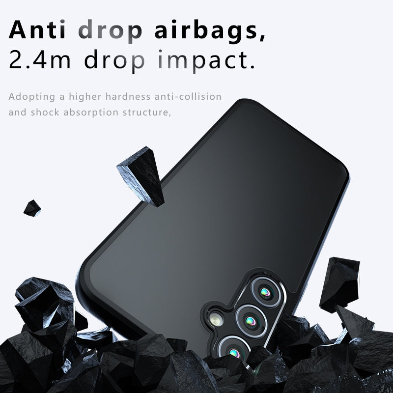 Samsung Galaxy A15 Armor Precise Hole PC Hybrid TPU Phone Case with Full Protection Shockproof Cover