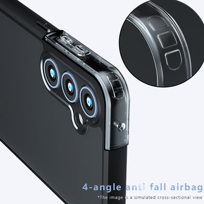 Samsung Galaxy A15 Armor Precise Hole PC Hybrid TPU Phone Case with Full Protection Shockproof Cover