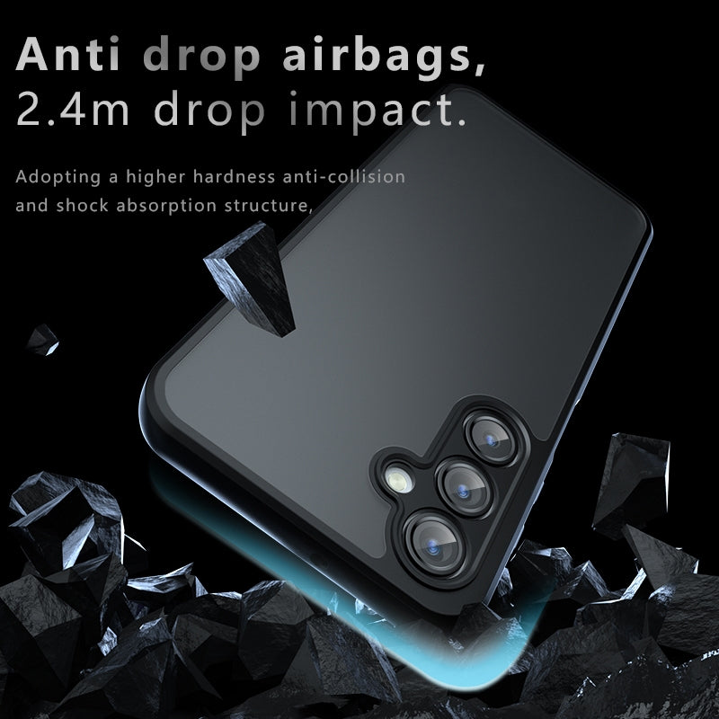 Samsung Galaxy A16 5G Armor Precise Hole PC Hybrid TPU Phone Case with Full Protection Shockproof Cover