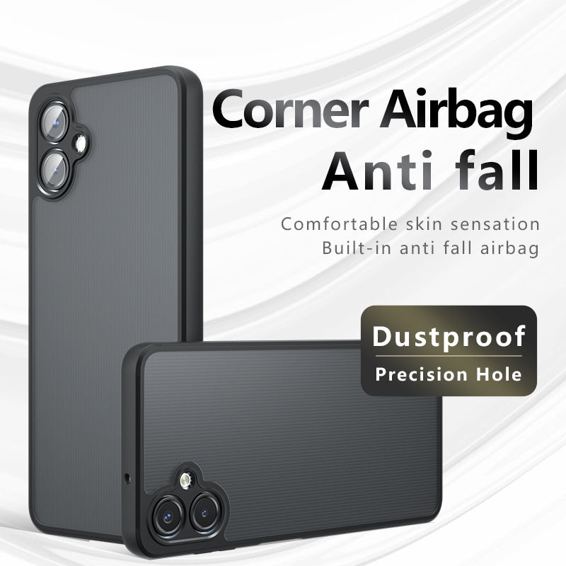 Samsung Galaxy A06 4G Armor Precise Hole PC Hybrid TPU Phone Case with Full Protection Shockproof Cover