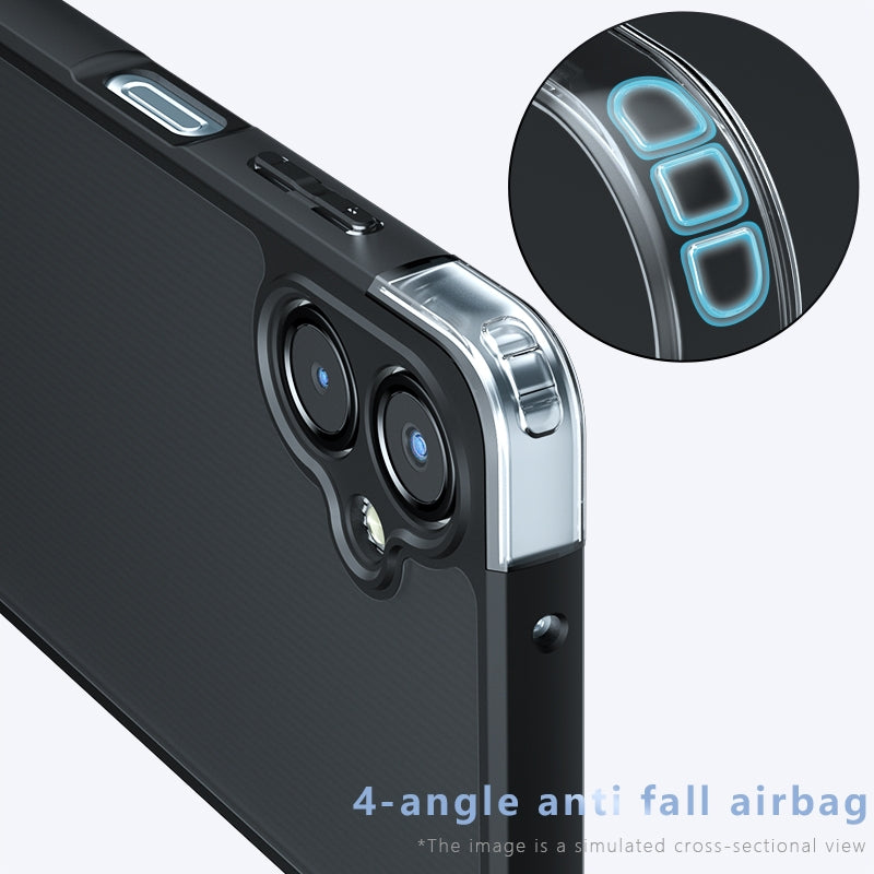Samsung Galaxy A06 4G Armor Precise Hole PC Hybrid TPU Phone Case with Full Protection Shockproof Cover
