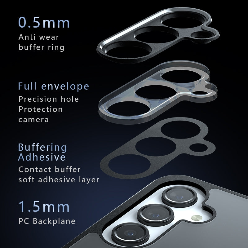 Samsung Galaxy A56 5G Armor Precise Hole PC Hybrid TPU Phone Case with Full Protection Shockproof Cover