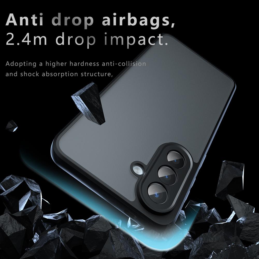 Samsung Galaxy A57 5G Armor Precise Hole PC Hybrid TPU Phone Case with Full Protection Shockproof Cover