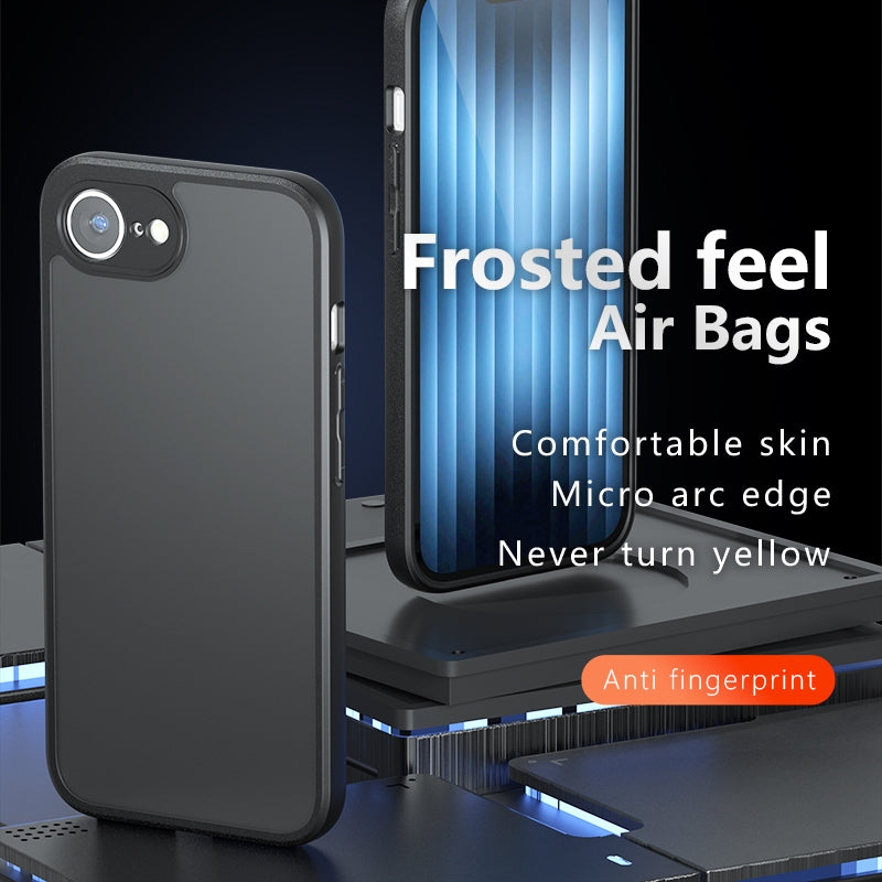 Apple iPhone 17e Armor Precise Hole PC Hybrid TPU Phone Case with Full Protection Shockproof Cover
