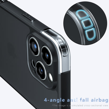 Apple iPhone 16 Pro Armor Precise Hole PC Hybrid TPU Phone Case with Full Protection Shockproof Cover