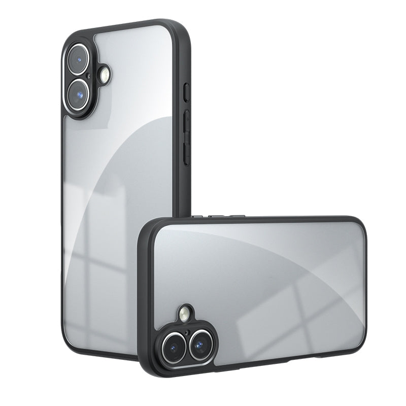Apple iPhone 16 Armor Precise Hole PC Hybrid TPU Phone Case with Full Protection Shockproof Cover