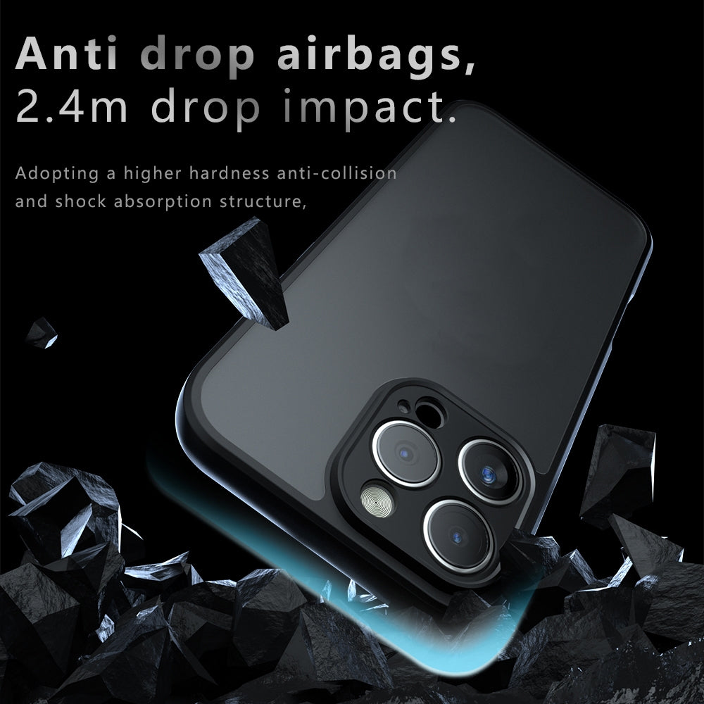 Apple iPhone 16 Armor Precise Hole PC Hybrid TPU Phone Case with Full Protection Shockproof Cover