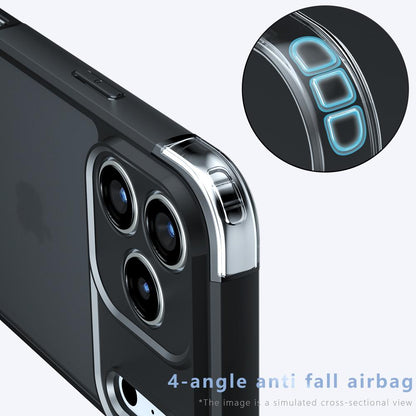 Apple iPhone 17 Pro Max Armor Precise Hole PC Hybrid TPU Phone Case with Full Protection Shockproof Cover