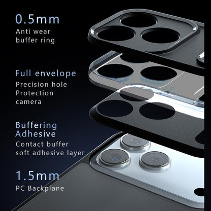 Apple iPhone 17 Armor Precise Hole PC Hybrid TPU Phone Case with Full Protection Shockproof Cover