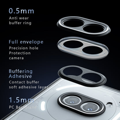Nothing Phone 2a Armor Precise Hole PC Hybrid TPU Phone Case with Full Protection Shockproof Cover