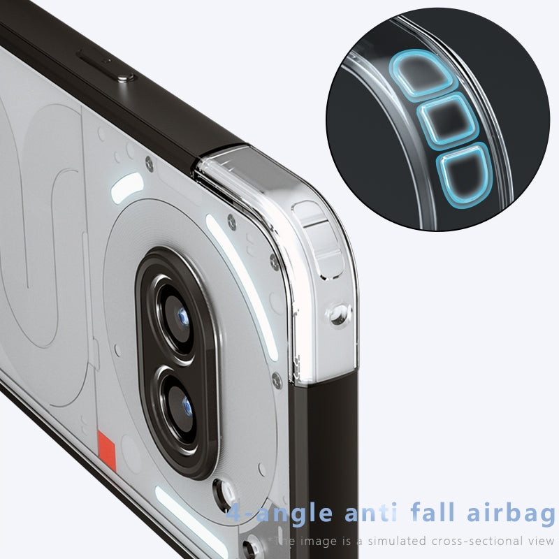 Nothing Phone 2a Armor Precise Hole PC Hybrid TPU Phone Case with Full Protection Shockproof Cover