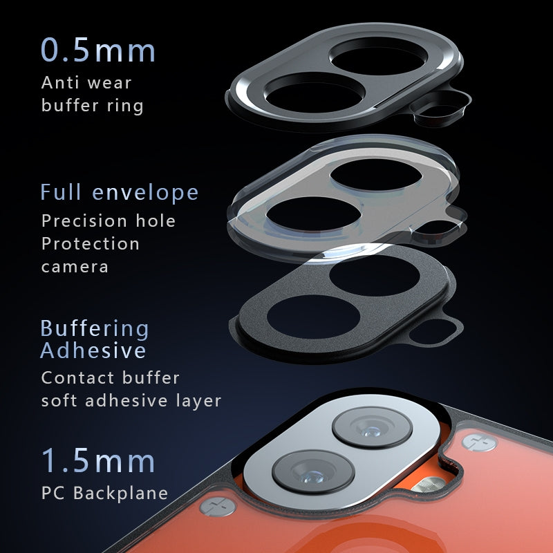 Nothing CMF Phone 1 Armor Precise Hole PC Hybrid TPU Phone Case with Full Protection Shockproof Cover