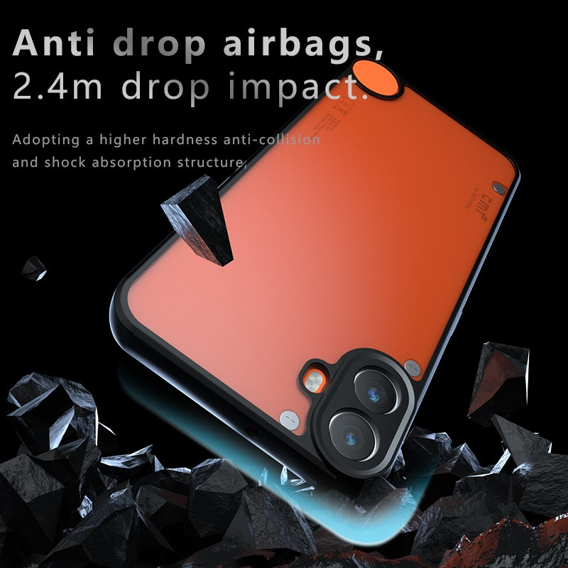 Nothing CMF Phone 1 Armor Precise Hole PC Hybrid TPU Phone Case with Full Protection Shockproof Cover