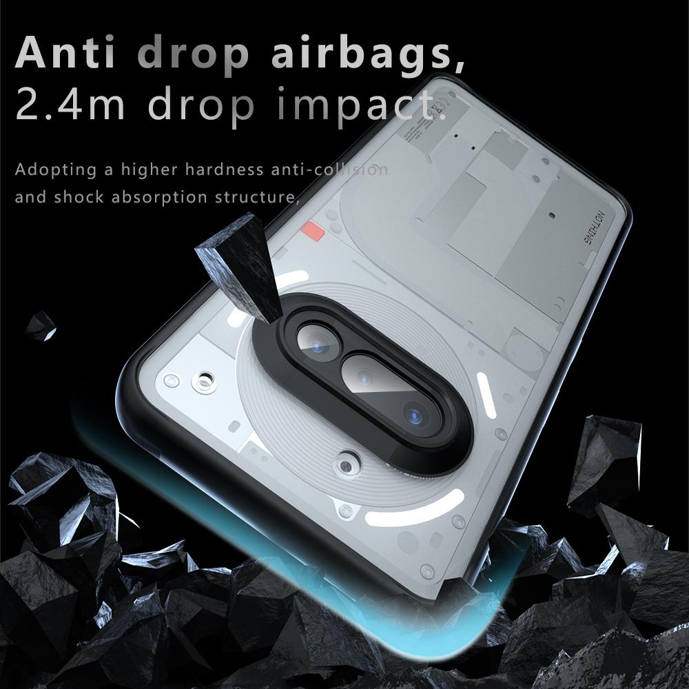 Nothing Phone 3a Armor Precise Hole PC Hybrid TPU Phone Case with Full Protection Shockproof Cover