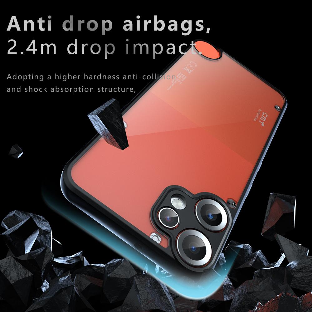 Nothing CMF Phone 2 Pro Armor Precise Hole PC Hybrid TPU Phone Case with Full Protection Shockproof Cover