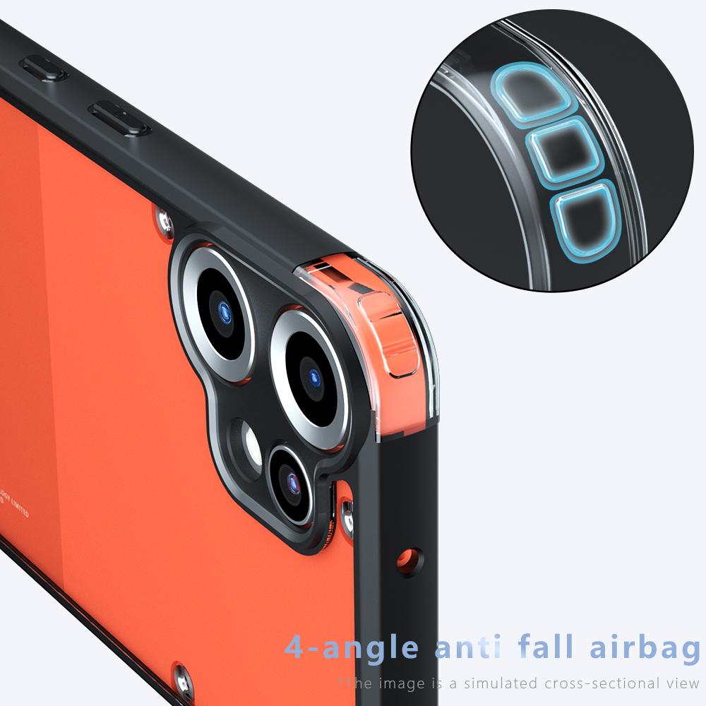 Nothing CMF Phone 2 Pro Armor Precise Hole PC Hybrid TPU Phone Case with Full Protection Shockproof Cover