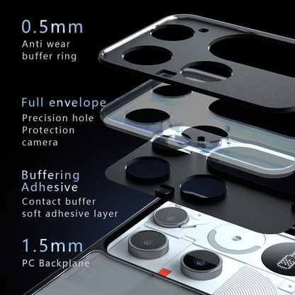 Nothing Phone 3 Armor Precise Hole PC Hybrid TPU Phone Case with Full Protection Shockproof Cover