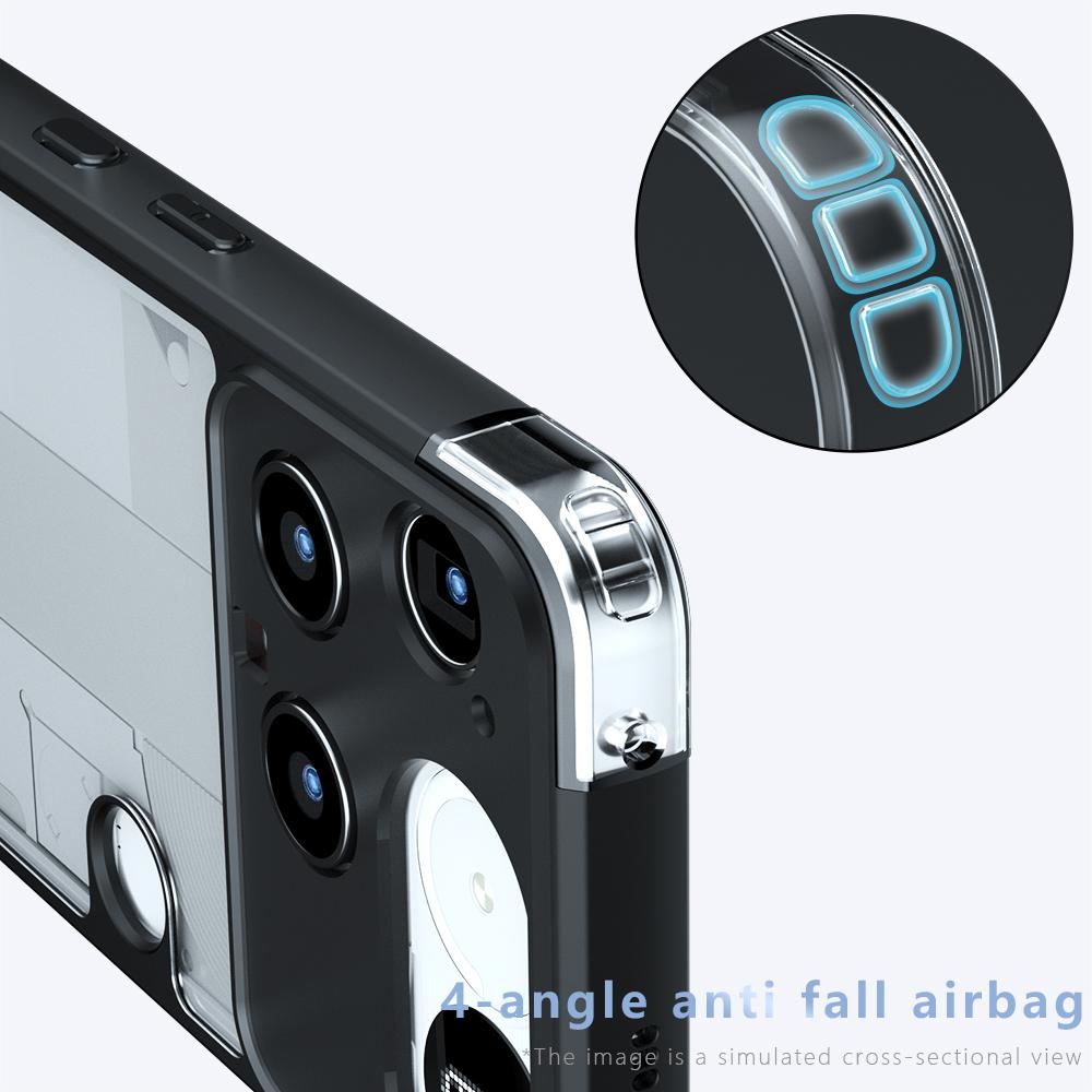 Nothing Phone 3 Armor Precise Hole PC Hybrid TPU Phone Case with Full Protection Shockproof Cover