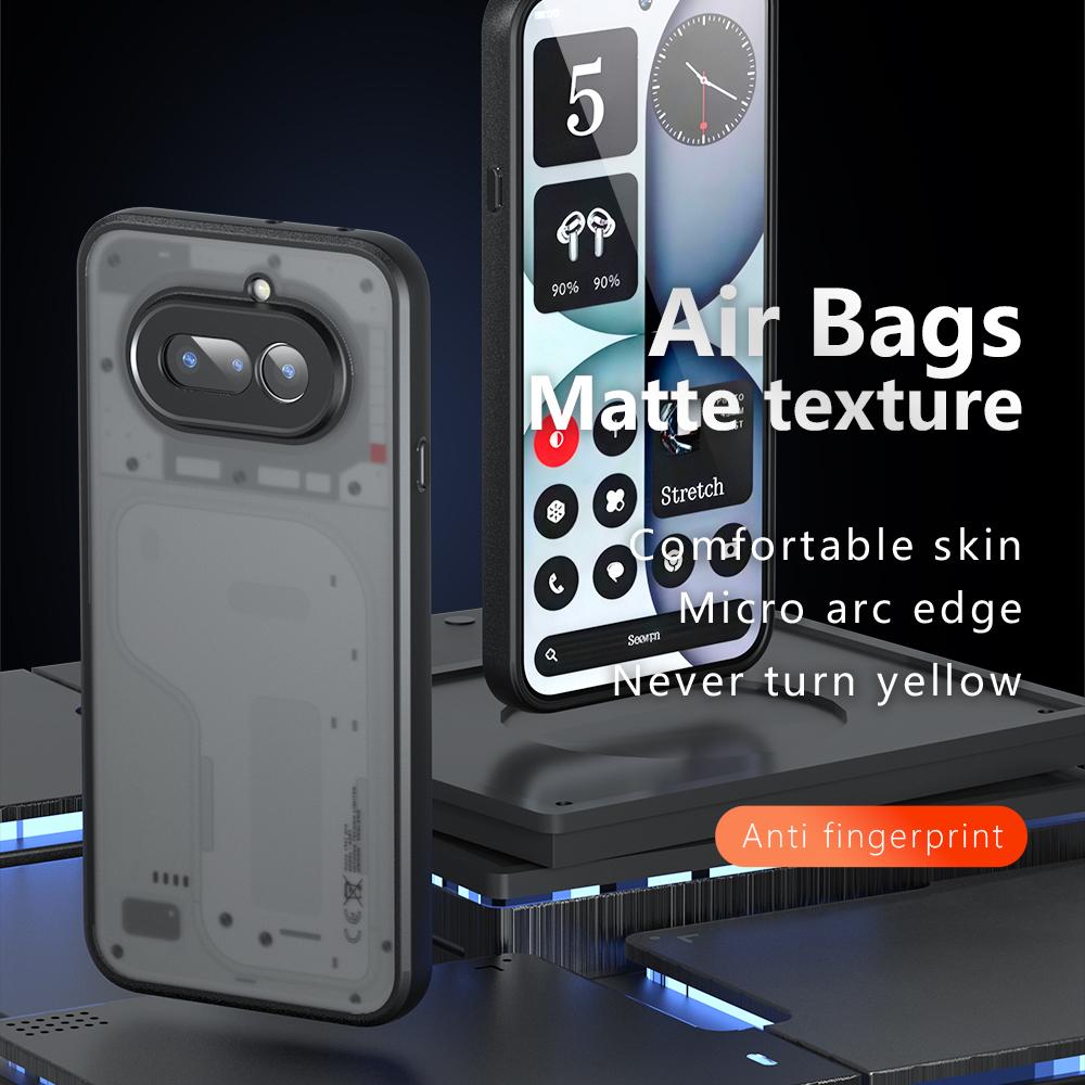 Nothing Phone 4a Armor Precise Hole PC Hybrid TPU Phone Case with Full Protection Shockproof Cover