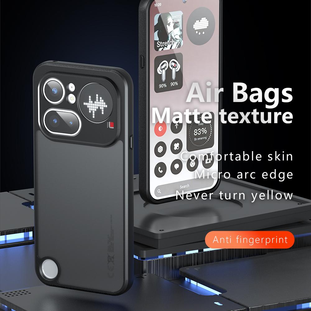 Nothing Phone 4a Pro Armor Precise Hole PC Hybrid TPU Phone Case with Full Protection Shockproof Cover