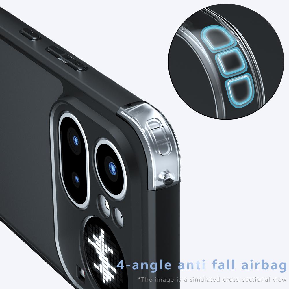Nothing Phone 4a Pro Armor Precise Hole PC Hybrid TPU Phone Case with Full Protection Shockproof Cover