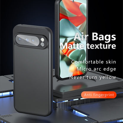 Google Pixel 9 Pro XL Armor Precise Hole PC Hybrid TPU Phone Case with Full Protection Shockproof Cover