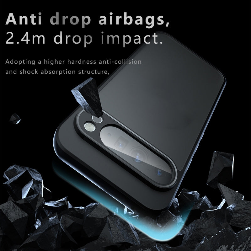 Google Pixel 9 Pro XL Armor Precise Hole PC Hybrid TPU Phone Case with Full Protection Shockproof Cover