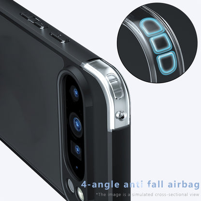 Google Pixel 9 Pro XL Armor Precise Hole PC Hybrid TPU Phone Case with Full Protection Shockproof Cover