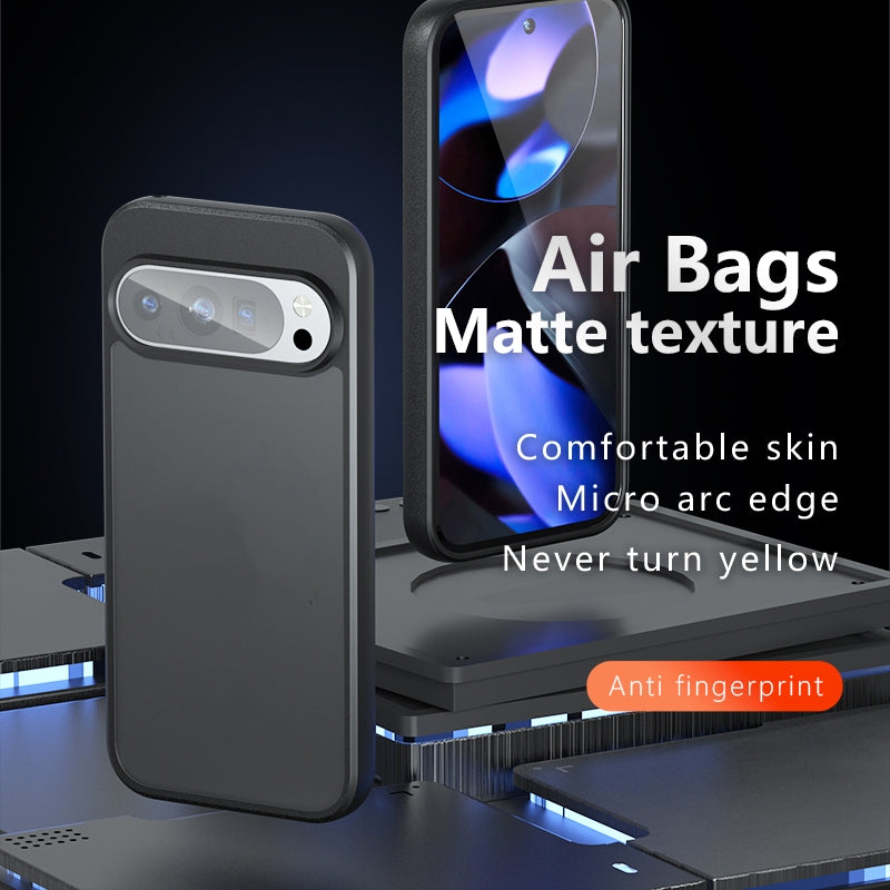 Google Pixel 9 Armor Precise Hole PC Hybrid TPU Phone Case with Full Protection Shockproof Cover