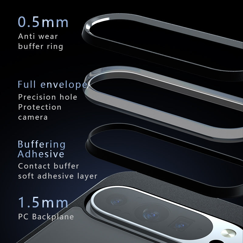 Google Pixel 9 Armor Precise Hole PC Hybrid TPU Phone Case with Full Protection Shockproof Cover