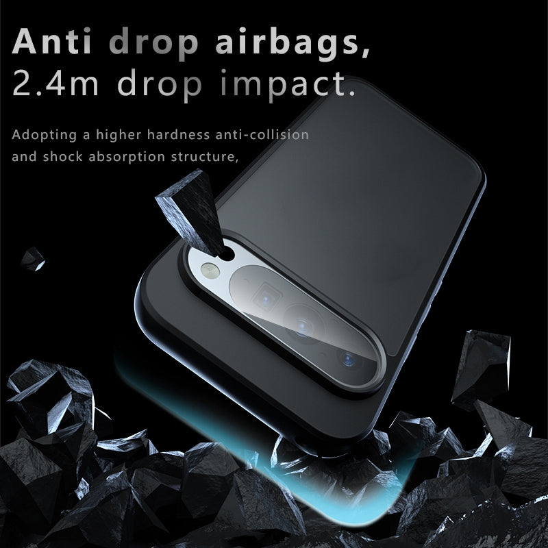 Google Pixel 9 Armor Precise Hole PC Hybrid TPU Phone Case with Full Protection Shockproof Cover