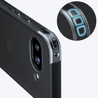 Google Pixel 9a Armor Precise Hole PC Hybrid TPU Phone Case with Full Protection Shockproof Cover