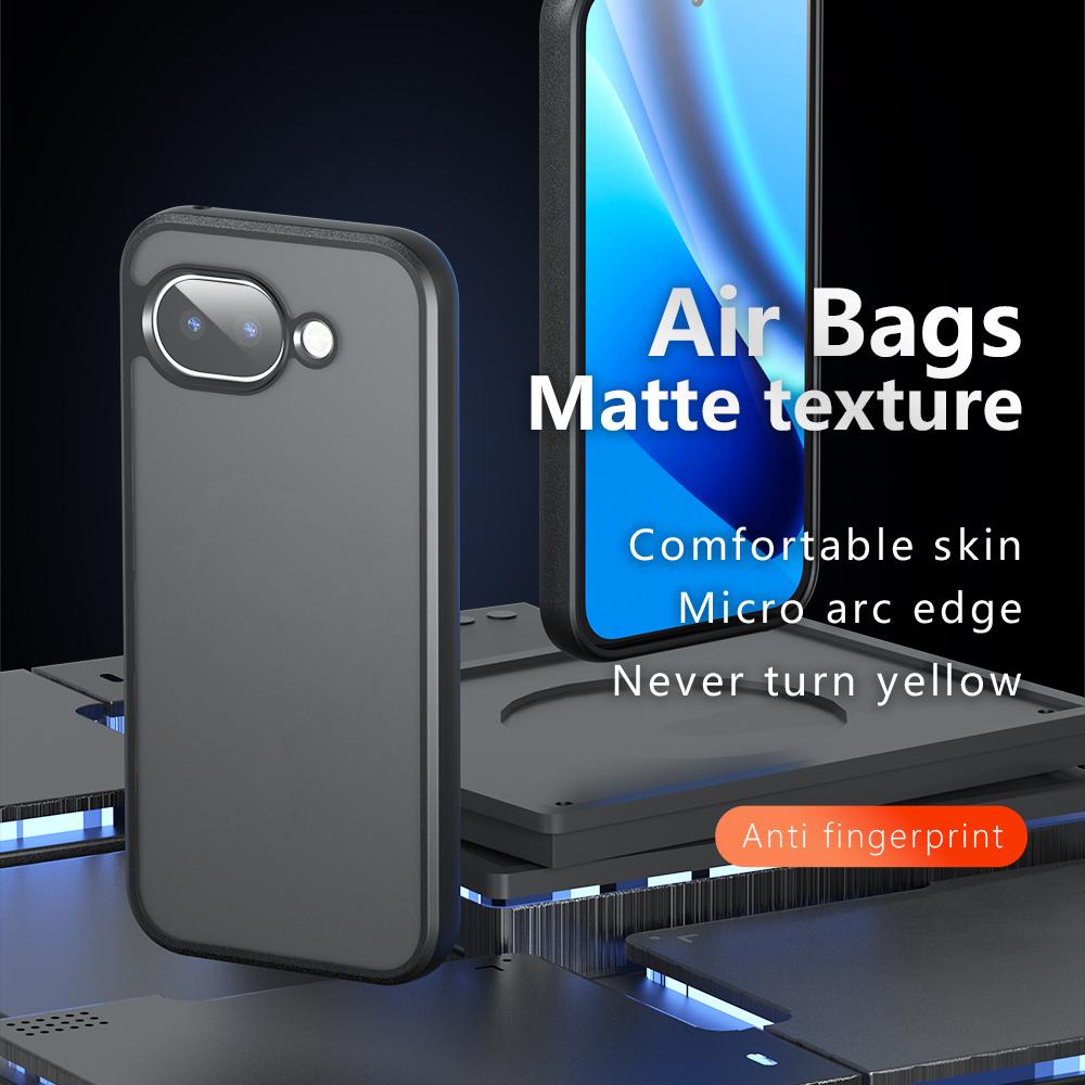 Google Pixel 10a Armor Precise Hole PC Hybrid TPU Phone Case with Full Protection Shockproof Cover