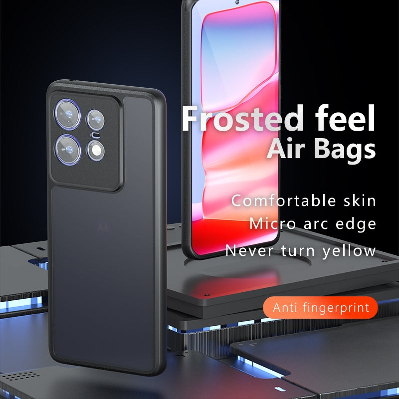 Motorola Edge 50 Pro Armor Precise Hole PC Hybrid TPU Phone Case with Full Protection Shockproof Cover