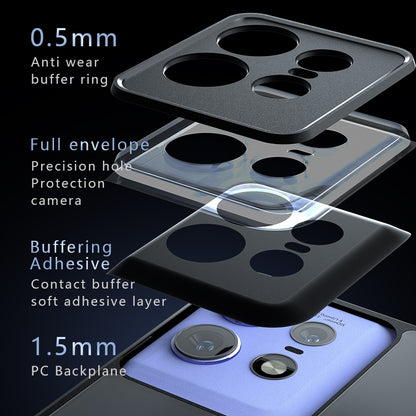 Motorola Edge 50 Pro Armor Precise Hole PC Hybrid TPU Phone Case with Full Protection Shockproof Cover