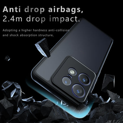 Motorola Edge 50 Pro Armor Precise Hole PC Hybrid TPU Phone Case with Full Protection Shockproof Cover