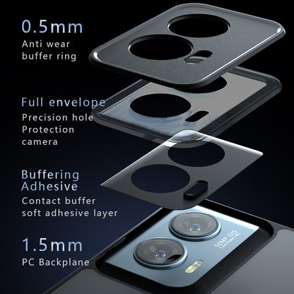 Motorola Edge 50 Fusion Armor Precise Hole PC Hybrid TPU Phone Case with Full Protection Shockproof Cover