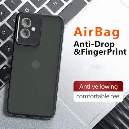 Motorola Moto G55 Armor Precise Hole PC Hybrid TPU Phone Case with Full Protection Shockproof Cover