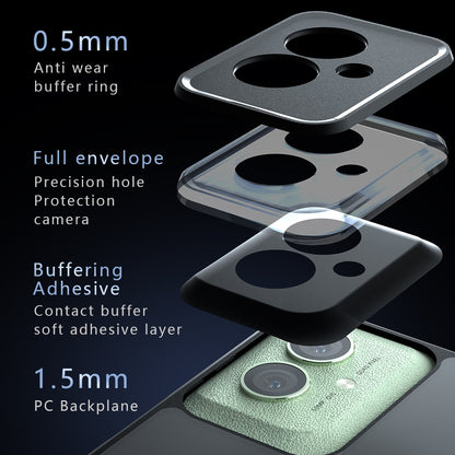 Motorola Moto G55 Armor Precise Hole PC Hybrid TPU Phone Case with Full Protection Shockproof Cover