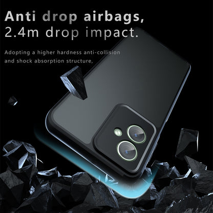 Motorola Moto G55 Armor Precise Hole PC Hybrid TPU Phone Case with Full Protection Shockproof Cover