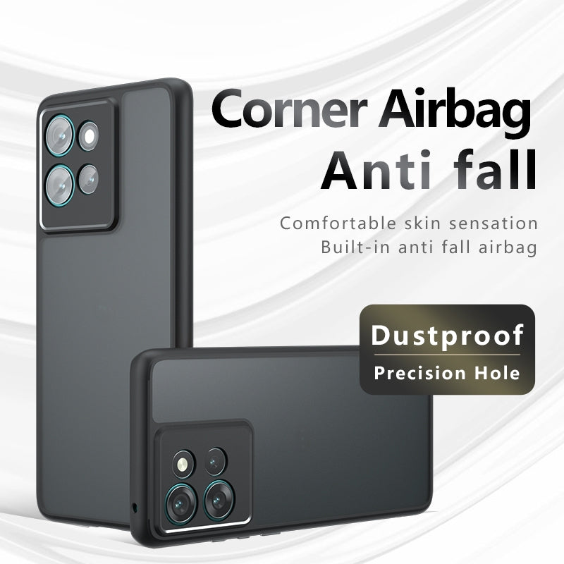 Motorola Edge 50 Armor Precise Hole PC Hybrid TPU Phone Case with Full Protection Shockproof Cover