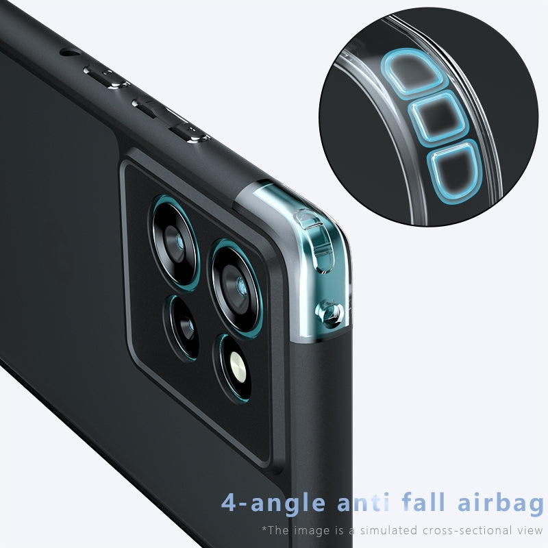 Motorola Edge 50 Armor Precise Hole PC Hybrid TPU Phone Case with Full Protection Shockproof Cover