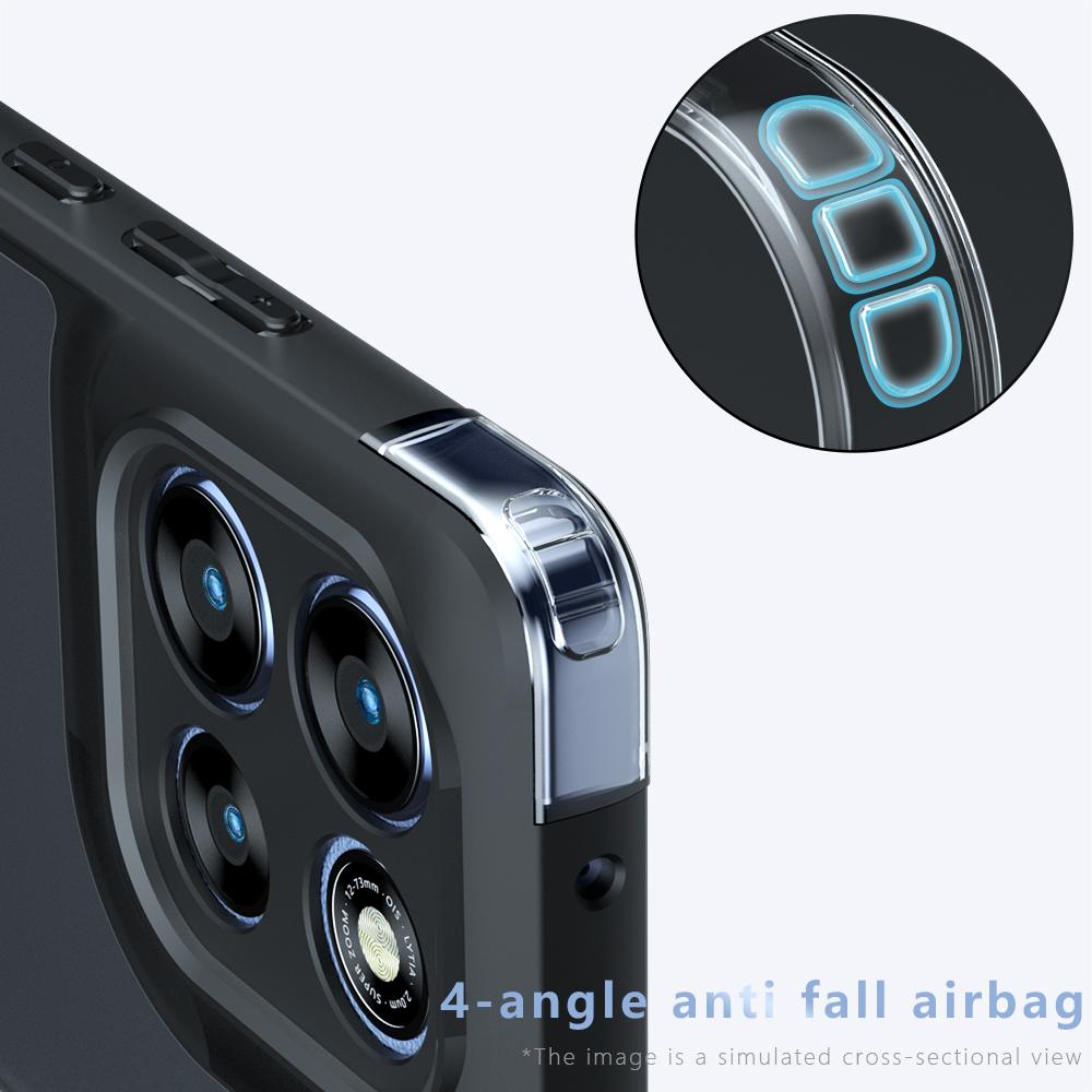 Motorola Moto G86 Power 5G Armor Precise Hole PC Hybrid TPU Phone Case with Full Protection Shockproof Cover