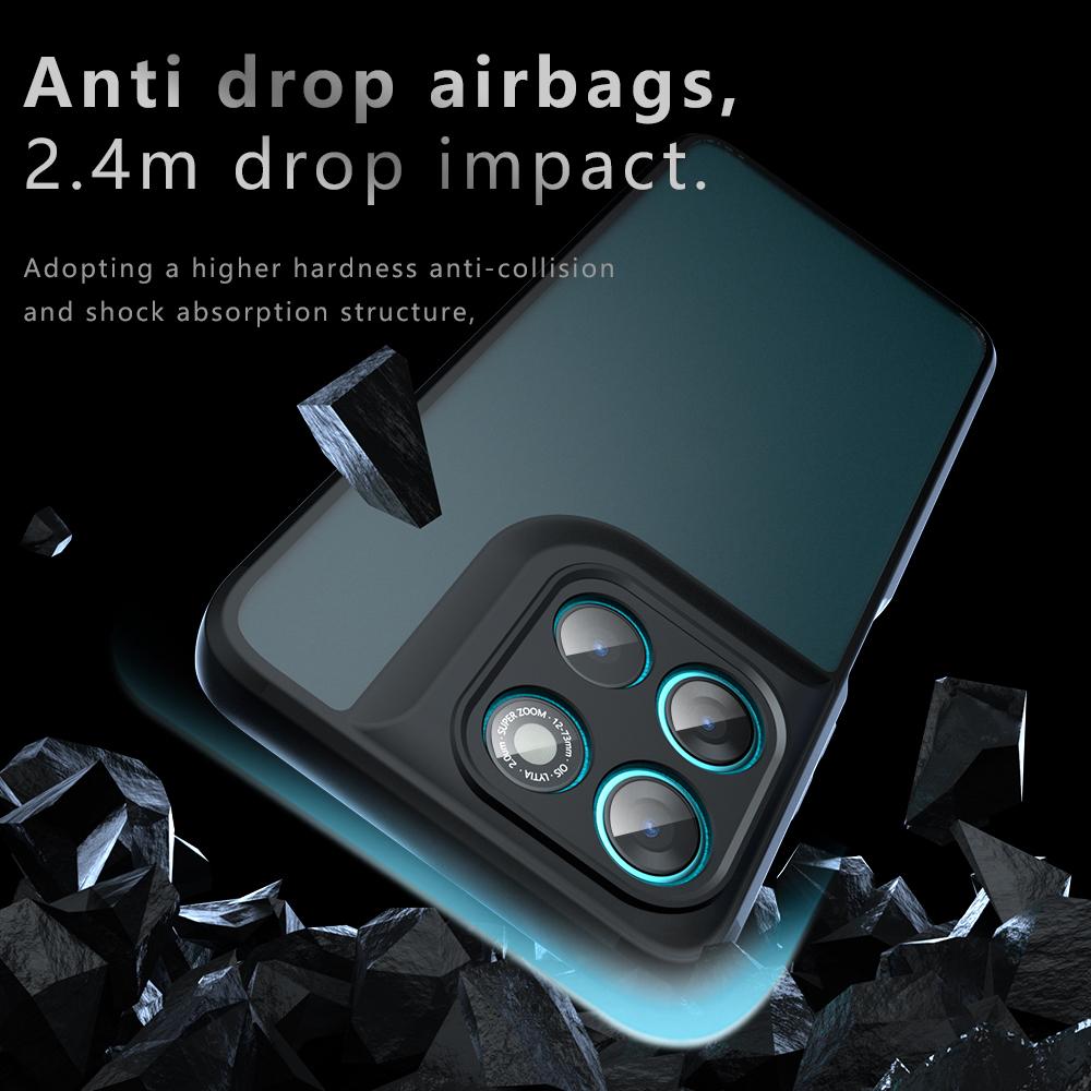 Motorola Moto G67 Power Armor Precise Hole PC Hybrid TPU Phone Case with Full Protection Shockproof Cover