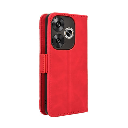Xiaomi Redmi Turbo 3 5G Skin Feel PU Leather Wallet Phone Case with Card Slots, Cash Pocket, Magnetic Closure, Built-In Stand, Full Protection TPU Cover