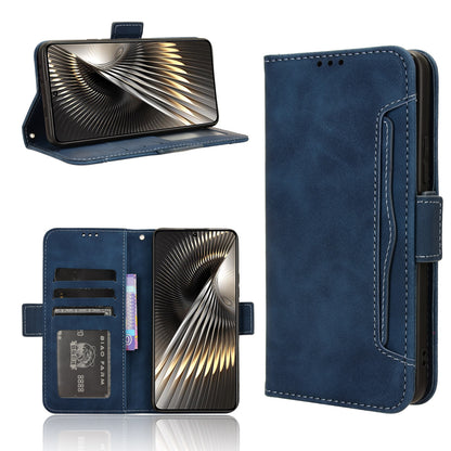 Xiaomi Redmi Turbo 3 5G Skin Feel PU Leather Wallet Phone Case with Card Slots, Cash Pocket, Magnetic Closure, Built-In Stand, Full Protection TPU Cover