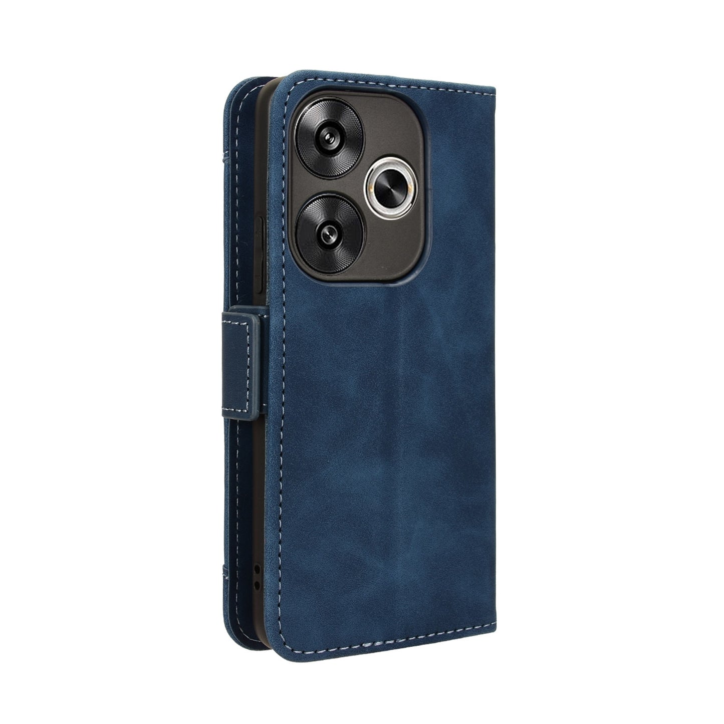Xiaomi Redmi Turbo 3 5G Skin Feel PU Leather Wallet Phone Case with Card Slots, Cash Pocket, Magnetic Closure, Built-In Stand, Full Protection TPU Cover