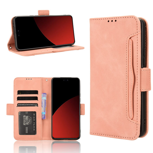 Xiaomi Civi 4 Pro 5G Skin Feel PU Leather Wallet Phone Case with Card Slots, Cash Pocket, Magnetic Closure, Built-In Stand, Full Protection TPU Cover